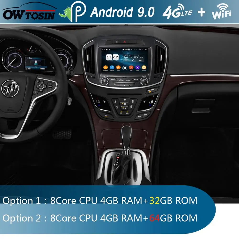 " ips 8Core 4G+ 64G Android 9,0 автомобильный DVD радио gps для Buick Regal Vauxhall Insignia/Opel Insignia DSP CarPlay