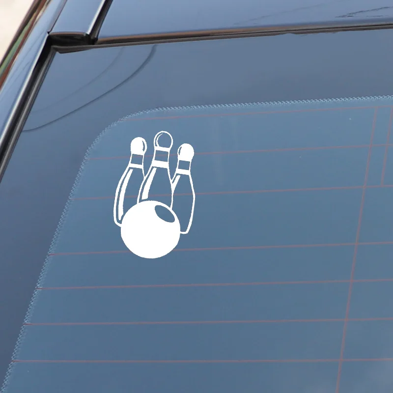 

QYPF 9.1*14.7CM Funny Bowling Decor Vinyl Car Styling Sticker Extreme Movement Accessories Silhouette C16-1266