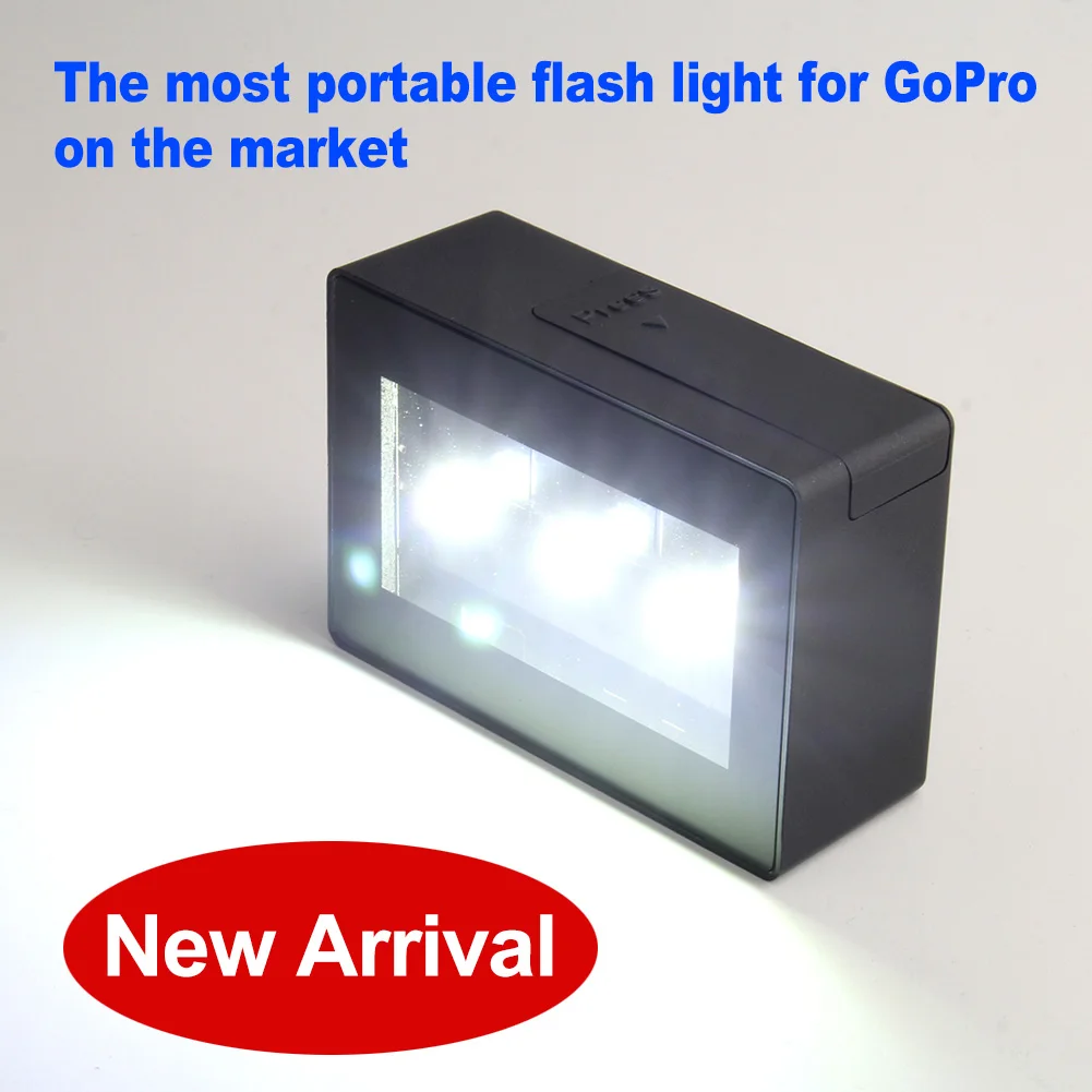 Портативная внешняя Светодиодная лампа SOONSUN заполняющая свет для GoPro Hero 7 6 5 4 3 + Go