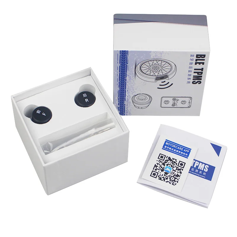 TPMS мотоцикл Bluetooth контроль давления в шинах 2 внешние датчики с системой