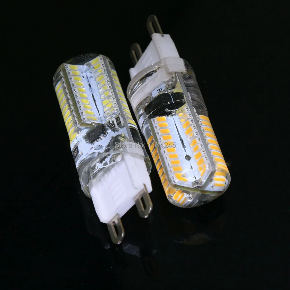 Светодиодные лампы G9 с регулируемой яркостью 3014 SMD чип 80 светодиодов 7 Вт 220 В 110