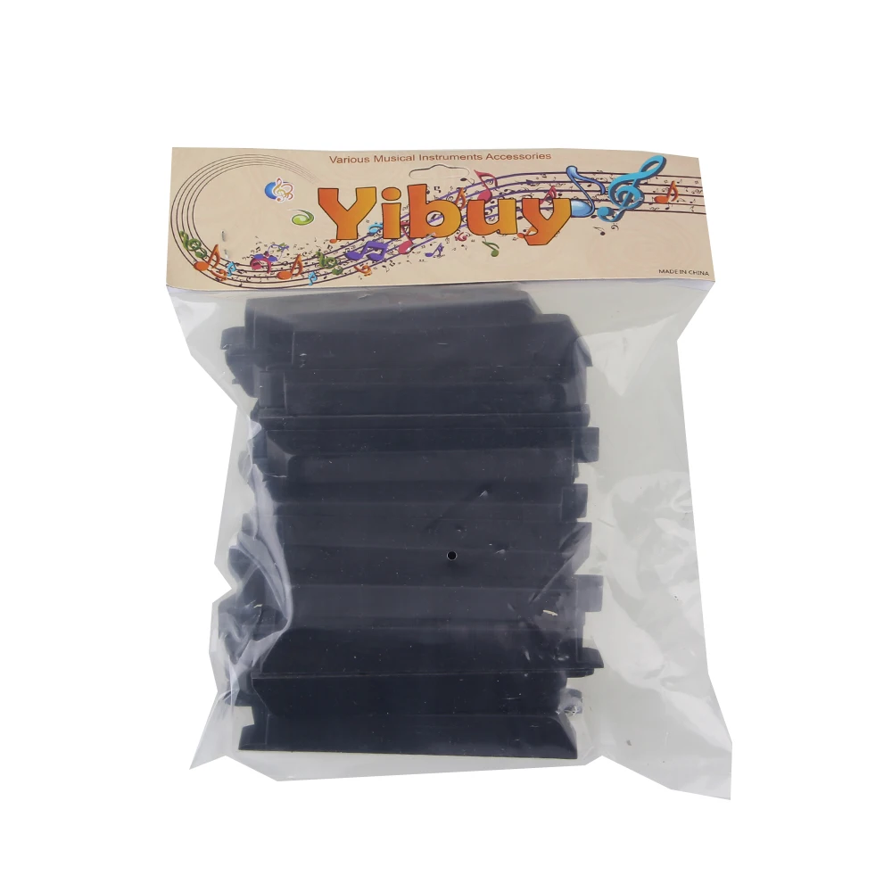 Yibuy набор из 36 шт. Piano Sharps Keytops балетки Ремонт Запасные части черный