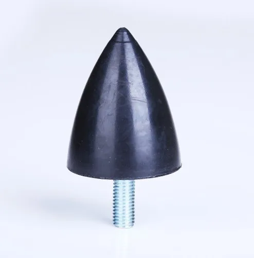 

M6 thread M6*18 D20*H25 VP rubber damper vibration pyramid rubber shock absorber Tapered Cone crash pad Conical shock screw