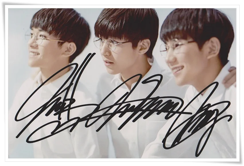 Фотография TFBOYS с автографом для группы фотографий Коллекция Новый китайский