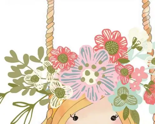 Пользовательские детские обои милый эльф девушка фрески для детской комнаты