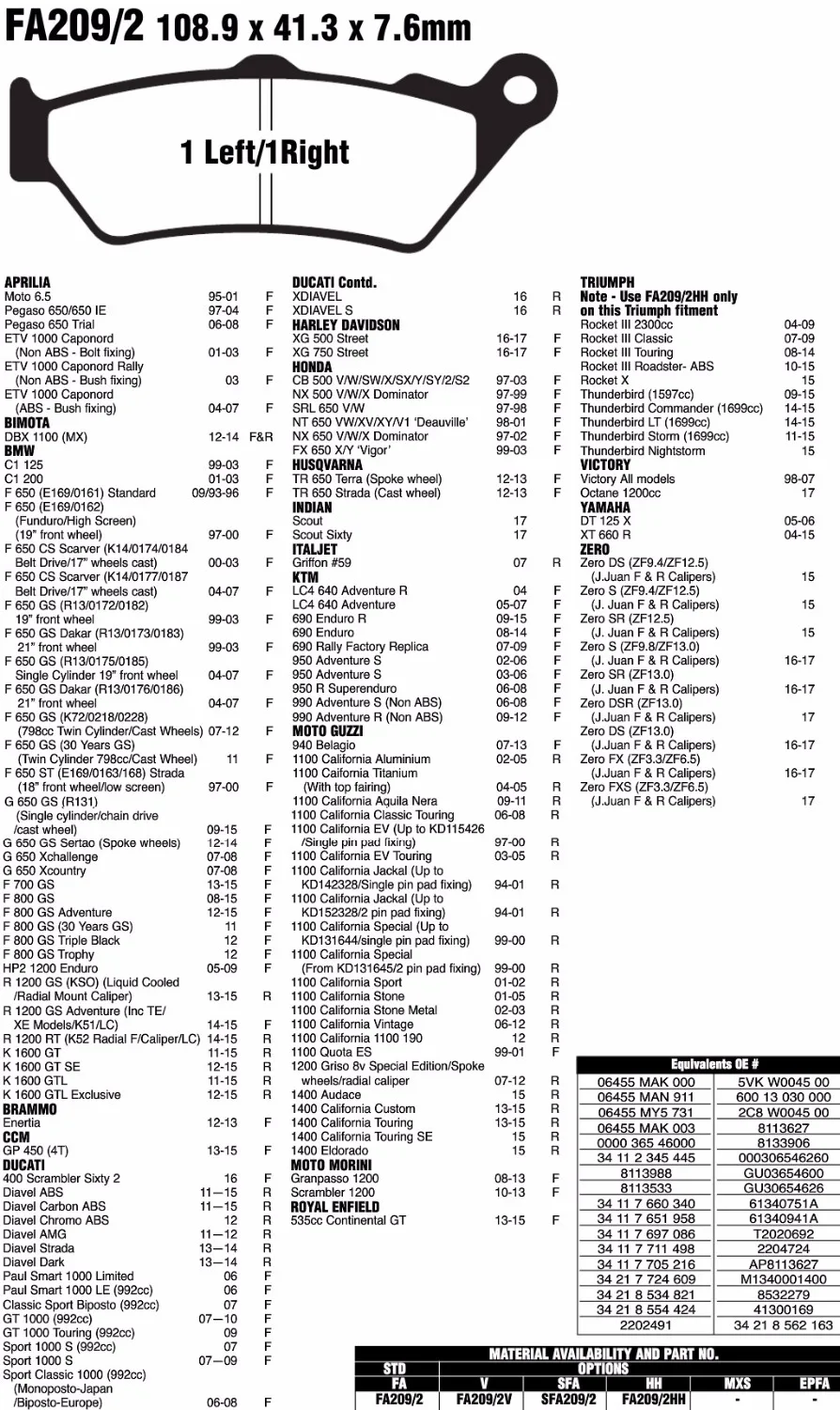 1 мотоцикл тормозные колодки сзади керамического волокна RACING качества для Moto Guzzi