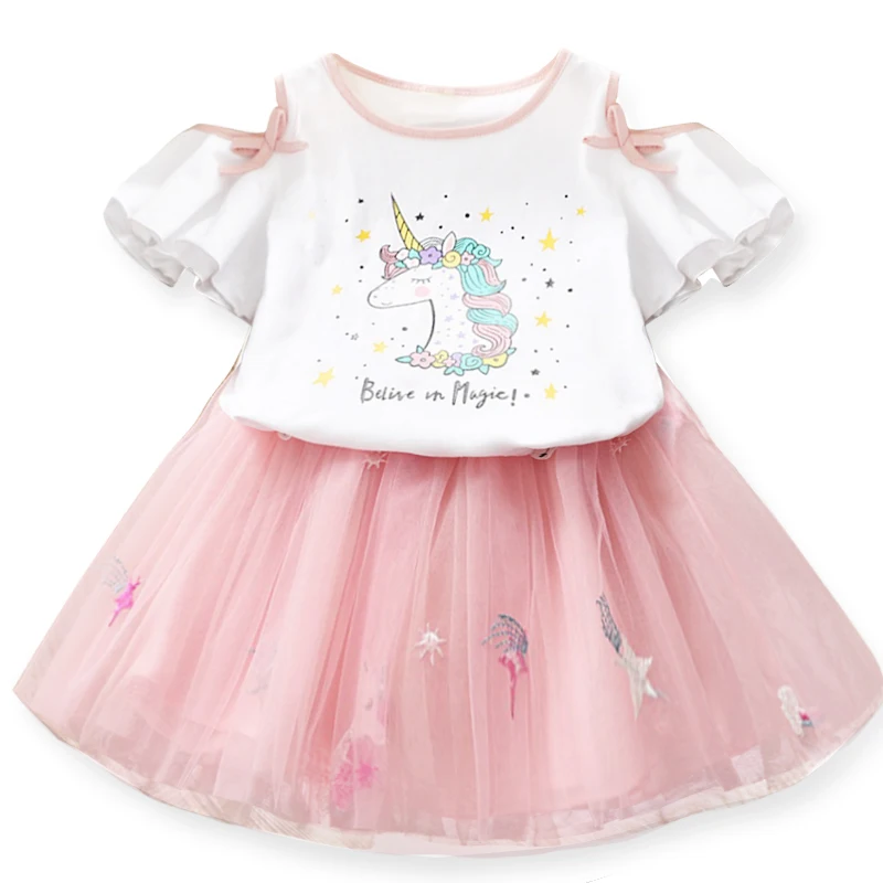 Girl Dress Unicorn Costume Summer Princess Girls Dresses Children Clothing 3 4 5 6 7 8 Years Birthday Outfits Clothes | Детская одежда