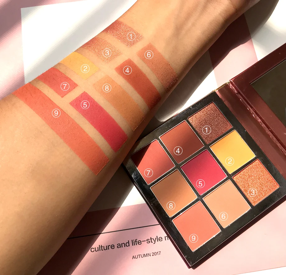 Miaool прессованная матовая блестящая Мерцающая палитра Перламутровые тени для век