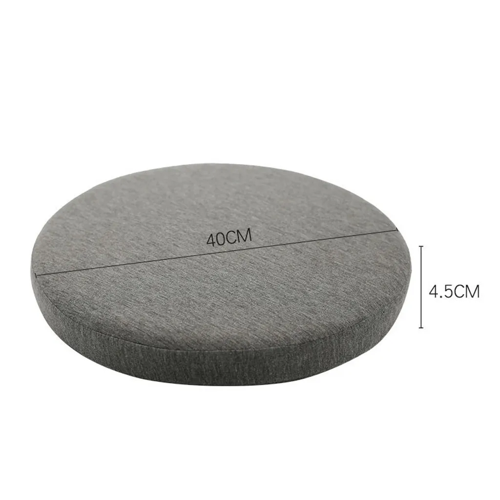 

High Quanlity Multipurpose Round Memory Foam Seat Cushion Lumbar Support Pillow Home Office Chair Pad Washable 40x40x4.5cm