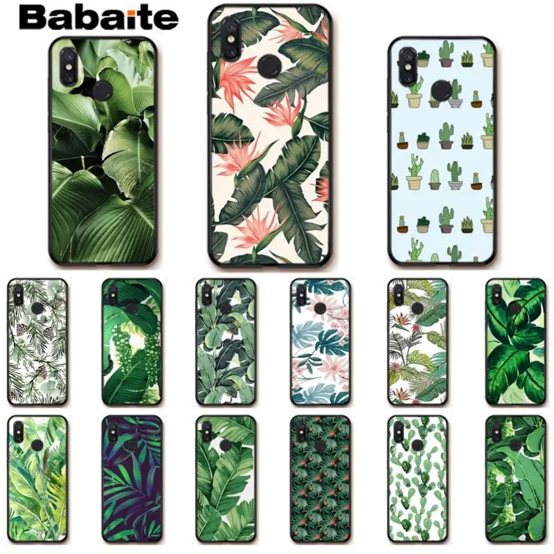 Силиконовый чехол для телефона Babaite Plantain Banana Leaves Plants Cactus xiaomi mi 8se 6 mi8lite note2 note3 mix2 max2