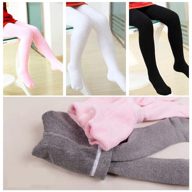 Новые зимние колготки для девочек теплые плотные хлопковые танцев детские