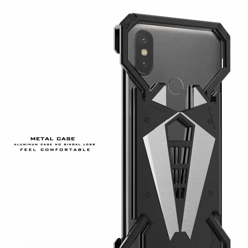 Spider black Роскошный крутой чехол с человеком-пауком для Xiaomi Mi 6X5X5 6 5s Plus, металлический алюминиевый сплав, противоударный чехол-броня, противоударный чехол, Fundas Coque - Цвет: Spider black