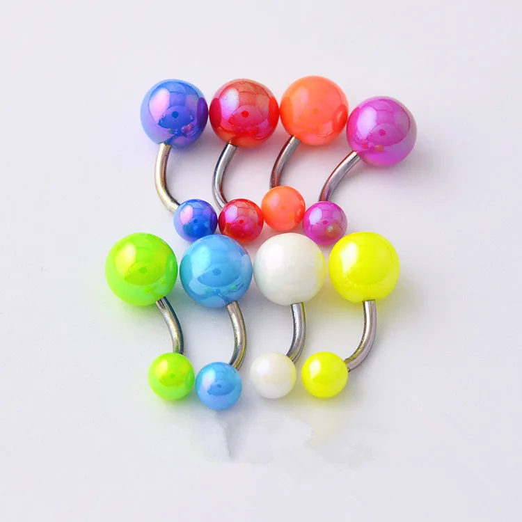 Женские флуоресцентные серьги гвоздики из титановой стали|Серьги-гвоздики| |