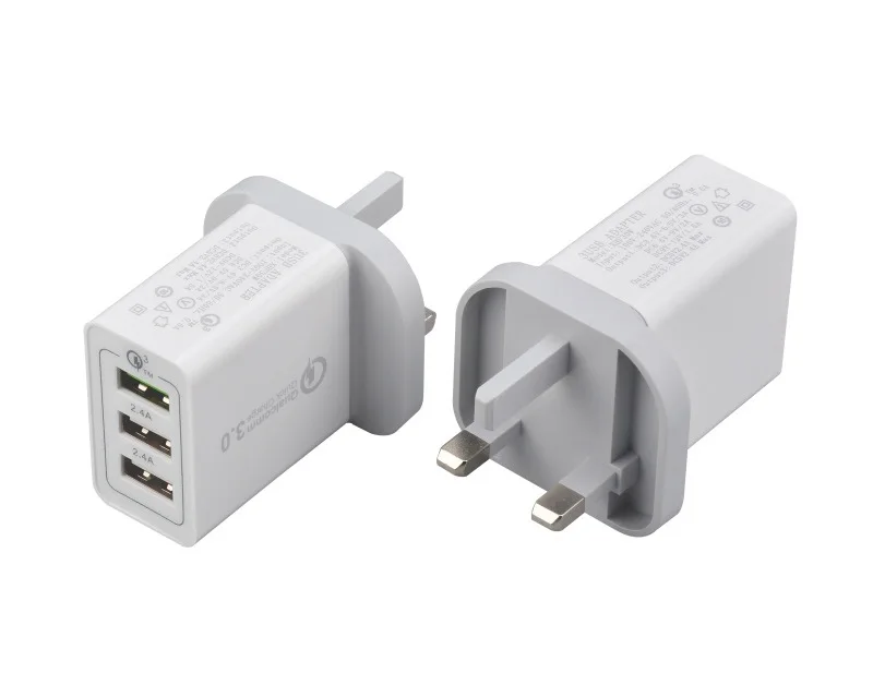 Роскошное быстрое зарядное устройство QC 3 0 с портами USB настенное адаптер вилкой
