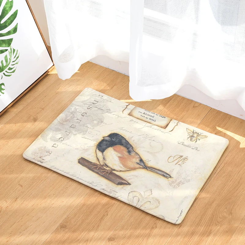 Коврики для птиц Модные прямоугольные маты 40*60 см коврики входной двери моющиеся
