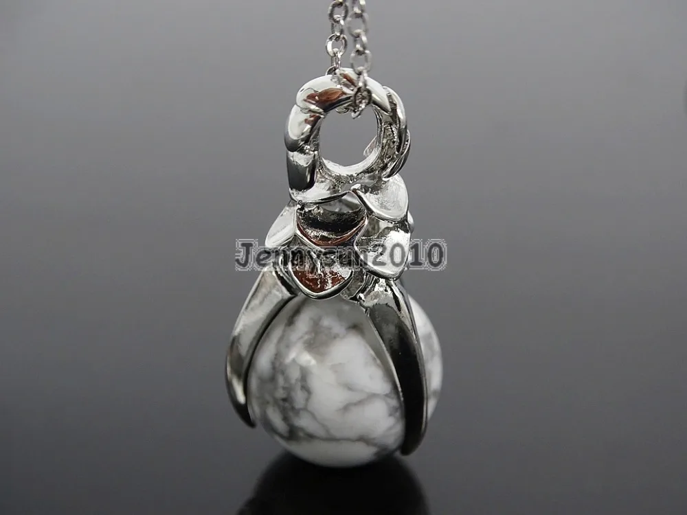 Круглые камни Howlite из натурального белого камня круглые шарики Орлиный коготь