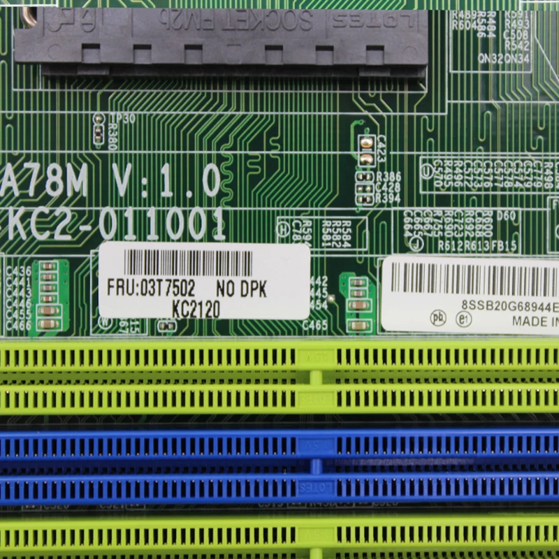 Материнская плата для настольного компьютера Lenovo Thinkcentre M79 A78M V: 1 0 MB FM2 + 15 KC2 011001