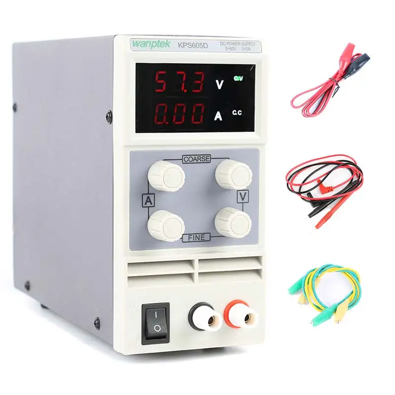 605D Мини импульсный источник питания постоянного тока KPS605D 60V 5A одноканальный Регулируемый SMPS Digital 0,1 V 0.01A лабораторный блок питания - Цвет: 605D