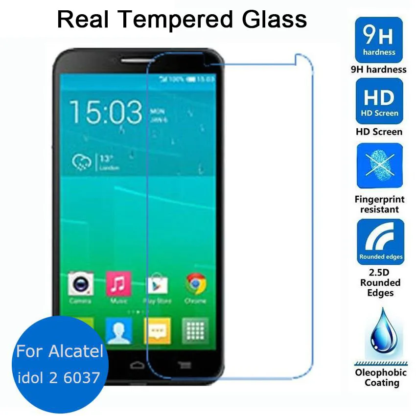 Закаленное стекло для Alcatel One Touch Idol 2 защитная пленка 5 дюйма Idol2 6037 onetouch 6037K 6037Y
