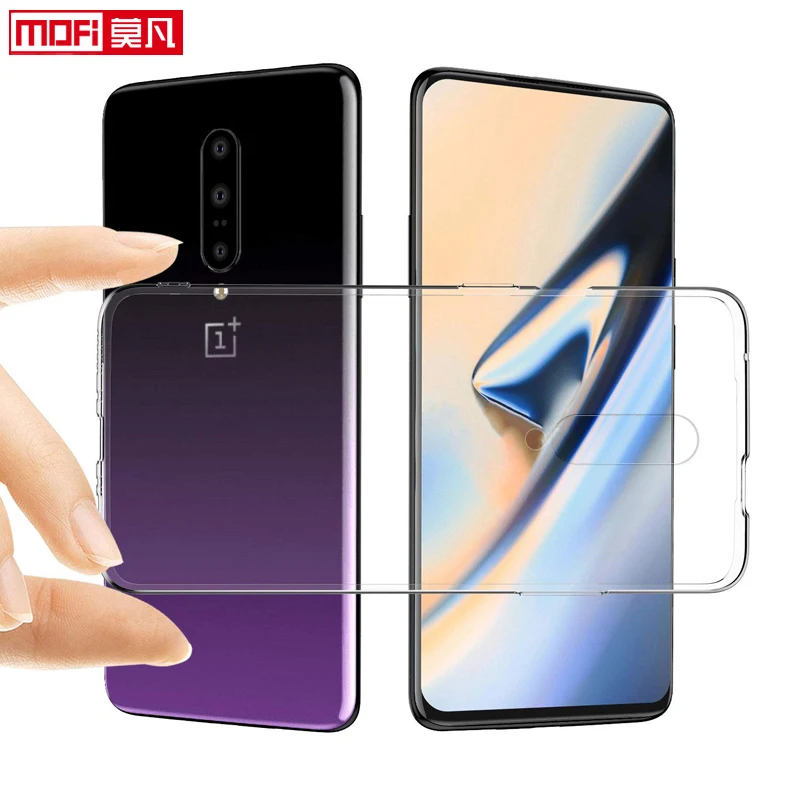 Чехол для oneplus 7 pro, oneplus 7, прозрачный, силиконовый, мягкий, TPU, ультра тонкий, funda mofi, задняя крышка, coque one plus 7 pro, чехол