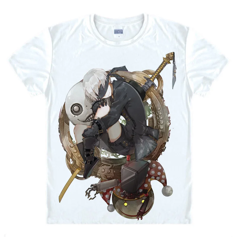 Футболка Coolprint с рисунком аниме Nier Automata NieR футболки разных стилей коротким
