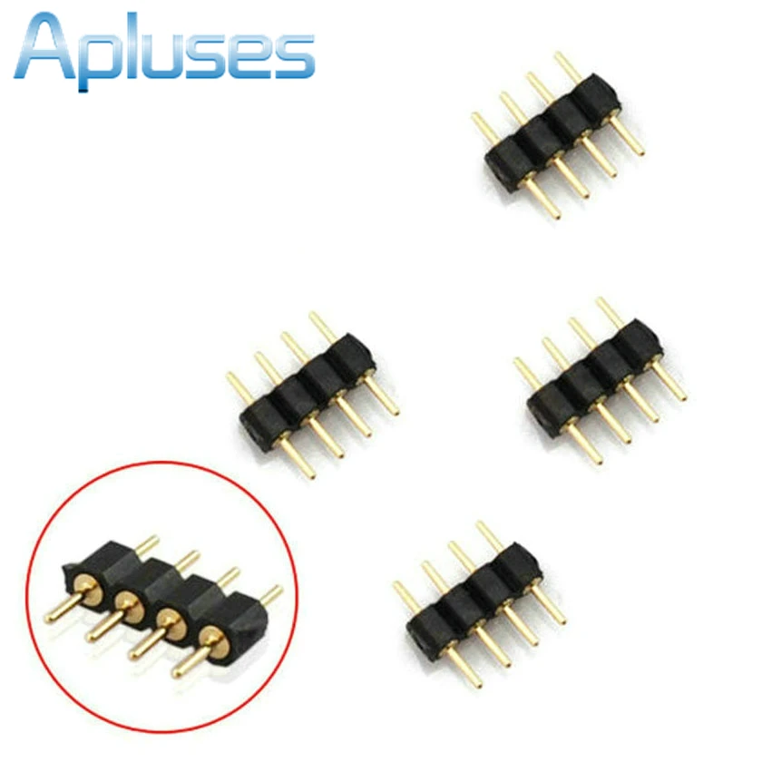 10 шт./лот 4 контактный разъем штекер RGB для светодиодной ленты 3528 5050 RGB|plug program|plug