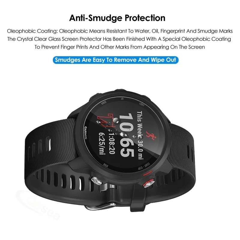 2 упаковки для смарт часов Garmin 945 645 45 45S защита экрана 2.5D 9H ультрапрозрачное