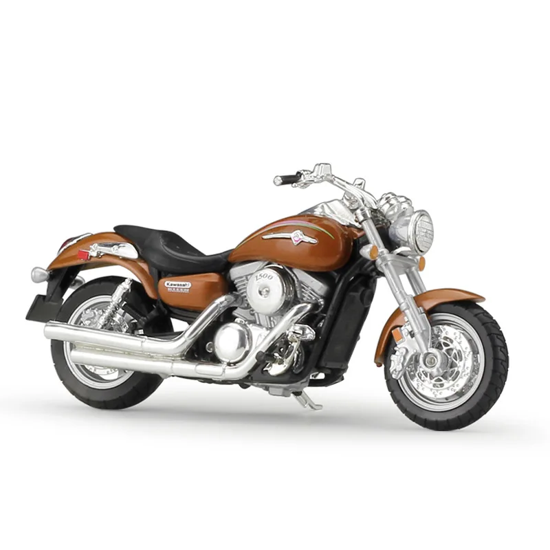 Золотой WELLY 1/18 масштаб игрушки, модели мотоциклов Kawasaki Vulcan 1500 литья под давлением металлический мотоцикл модель ручной работы игрушка для коллекции, подарок, дети - Цвет: Золотой
