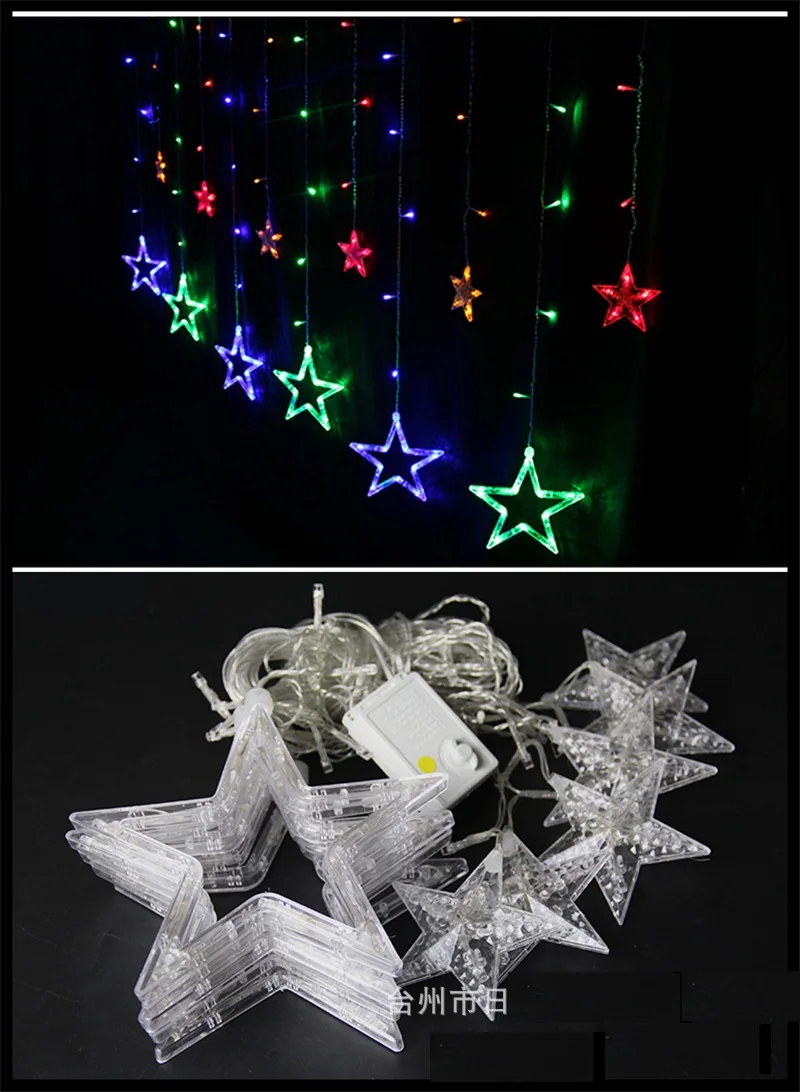 Водонепроницаемые светодиодные лампы-гирлянды для украшения дома и праздника 12