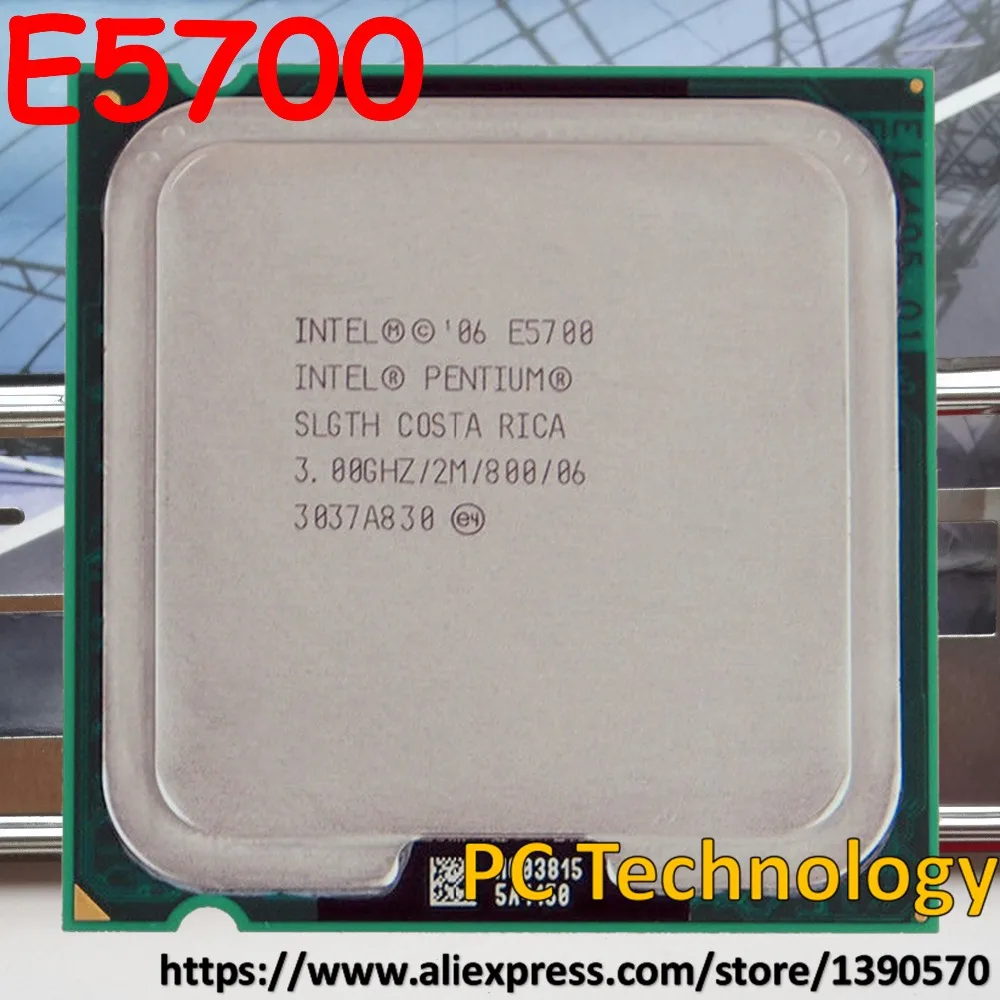 Оригинальный двухъядерный процессор Intel Pentium E5700 для настольного компьютера 2 Мб 3
