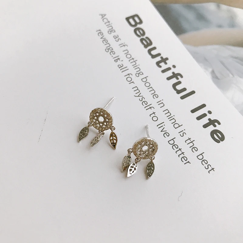S925 серебро серьги сетки личности Дикая мода женский темперамент|earings|nail patchearrings