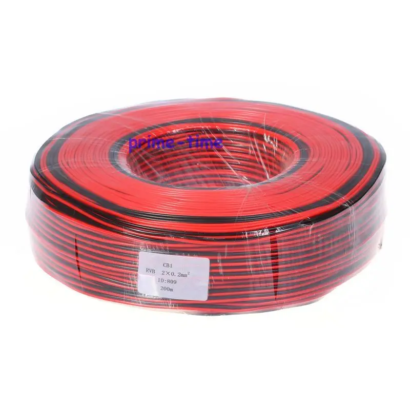 200 м 22AWG 2 контактный светодиодный Удлинительный провод соединительный кабель
