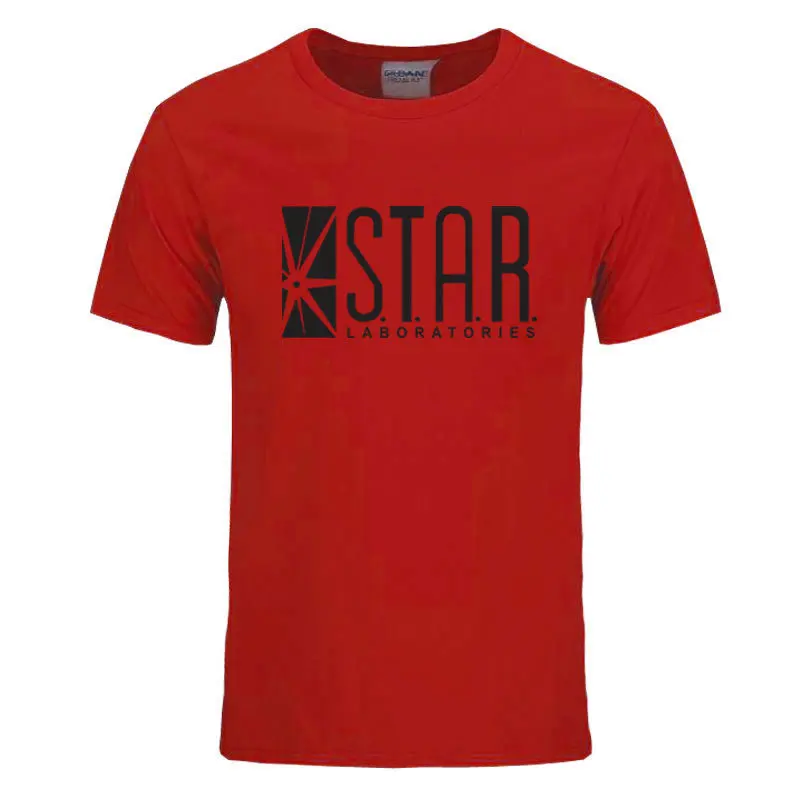 Мужская футболка STAR labs летняя с героями мультфильмов суперменом | одежда