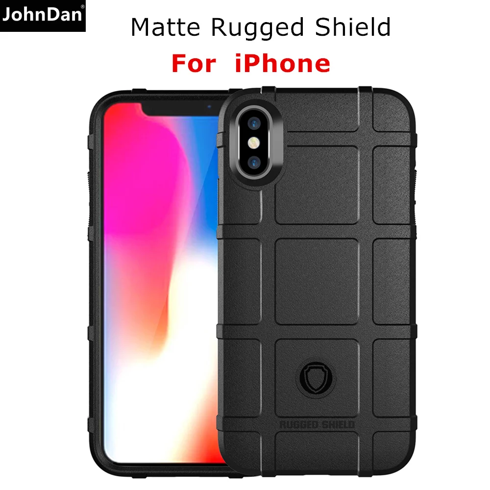 Матовый чехол из ТПУ для Apple iPhone XS Max XR X 6 6s 7 8 Plus противоударный прочный защитный