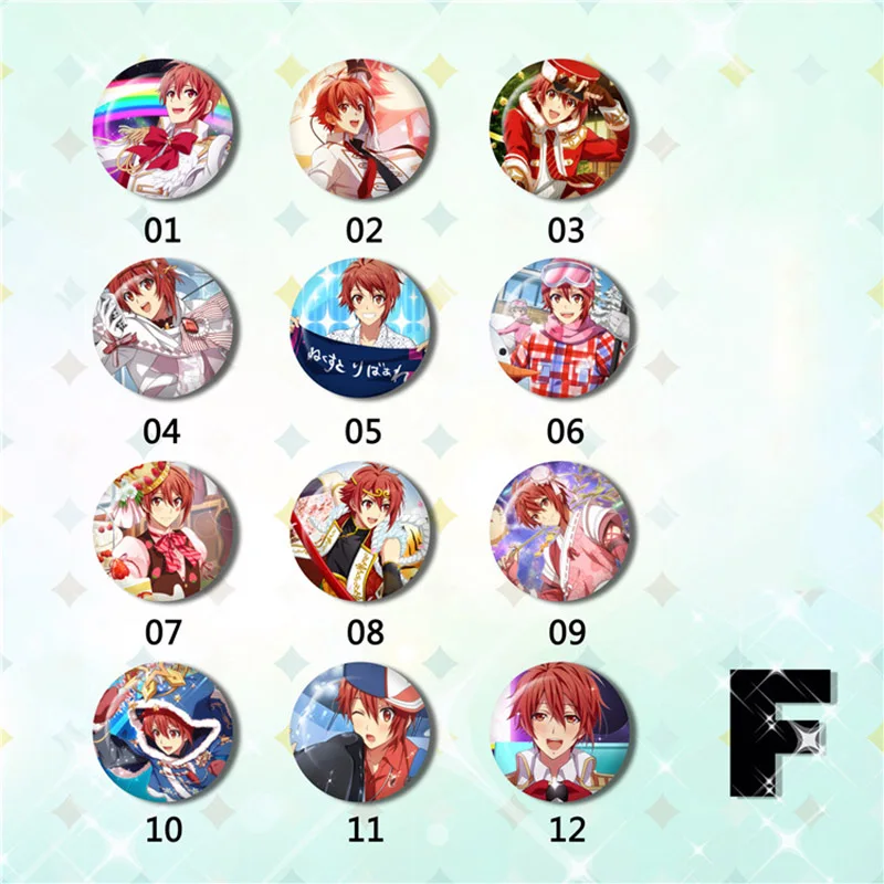 ZXFJXR 12 шт./компл. 58 мм idolish7 IZUMI MITSUKI NANASE RIKU игра звезды круглый значок брошь значки