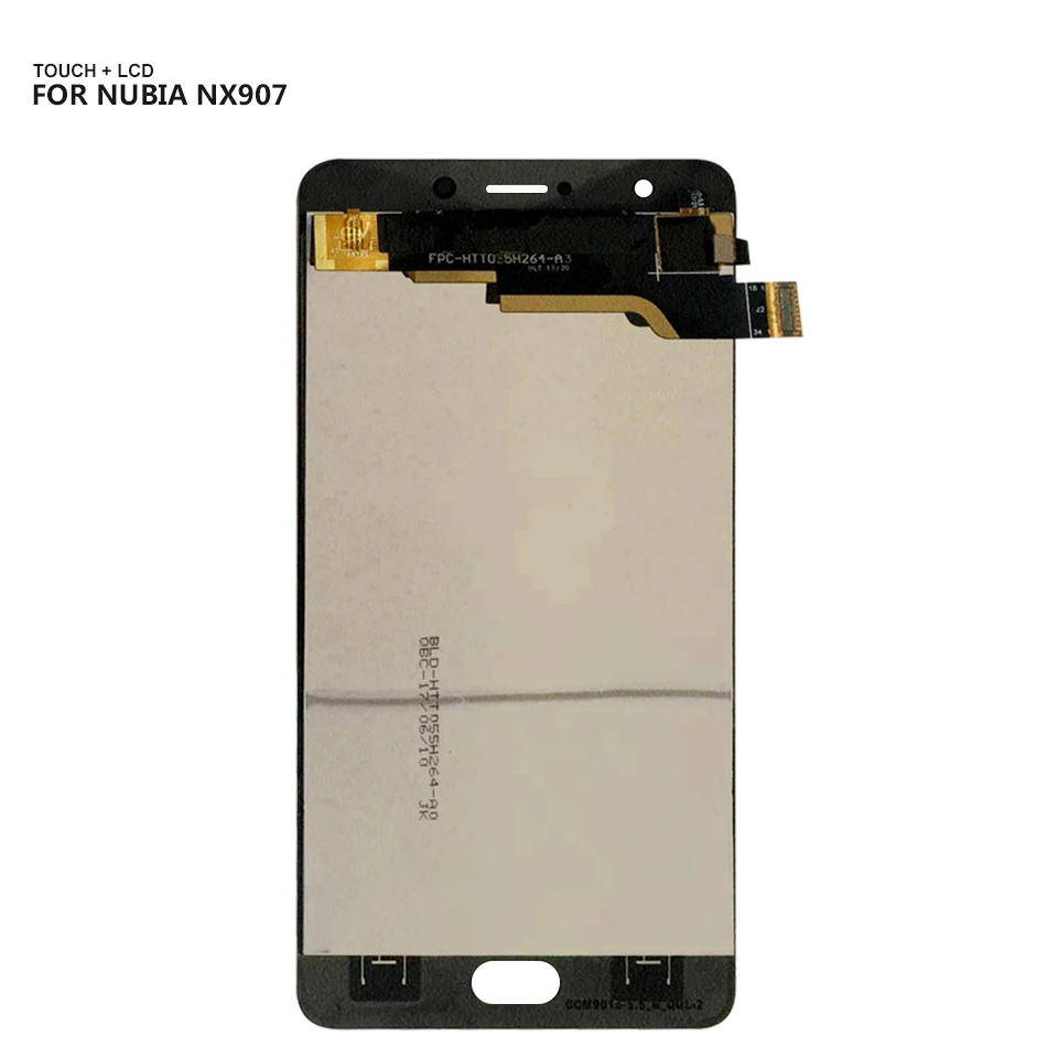 ЖК дисплей 5 дюйма для ZTE Nubia M2 Play NX907J кодирующий преобразователь сенсорного