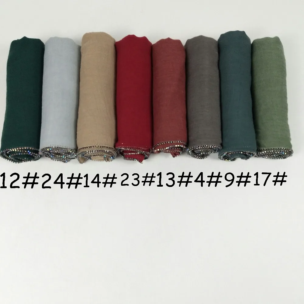 M9 высокое качество черная цепочка вискоза хиджаб шарф Женская шаль обруч повязка