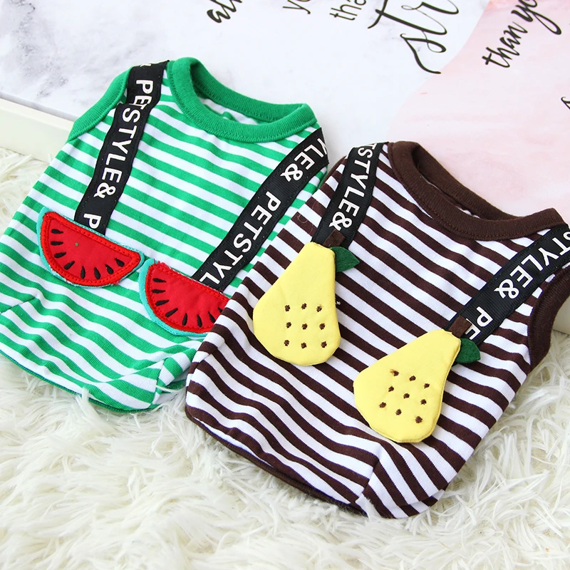 Жилет с фруктовым ремешком для домашних животных летний собачий Щенячий жилет