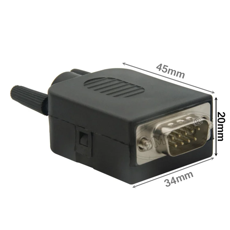 DB9 бесшовные клеммы для пайки последовательного COM золотая пластина RS232 |