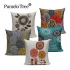 Высококачественные чехлы для диванов с мультяшными растениями Наволочка украшения для дома, разноцветные чехлы для диванов для гостиной