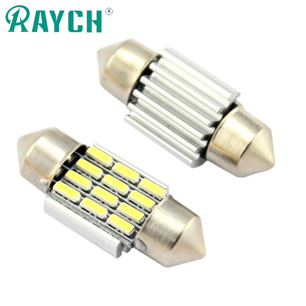 10 светодиодный C5W Festoon 12SMD 31 мм 36 39 41 Canbus Can Bus Error Free 4014 для BMW E34 E38 AUDI A4 A6 VW SEAT Dome Map Fe|error