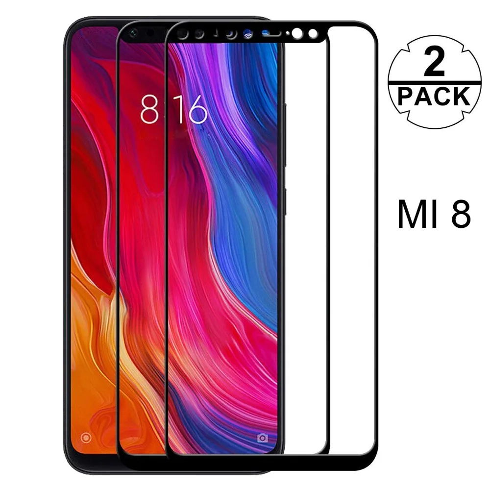 2 шт. в комплекте предварительно mi мкм закаленное Стекло Экран протектор Xiaomi mi 8 Lite mi 8 mi 8 полностью закрывающая Защитная Стекло пленка Xiaomi mi A2 Lite mi A2