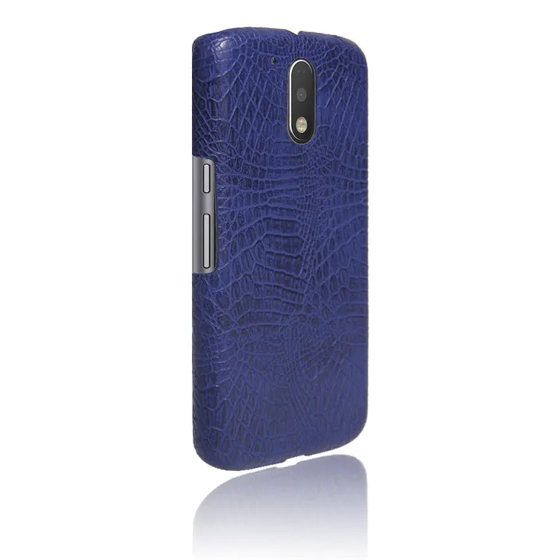Чехол для Motorola Moto G4 Plus задняя крышка из жесткой искусственной кожи G 4 XT1622 XT1625 MotoG4