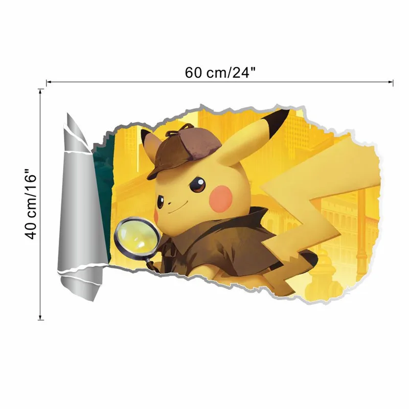 Мультфильм Покемон наклейки на стену для детей комнаты декор для детской спальни Наклейка на стену плакат настенное искусство