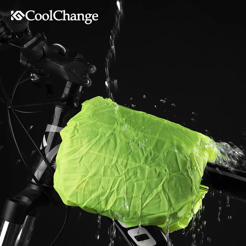 CoolChange велосипедная сумка передняя рама большая велосипедная сумка MTB с водонепроницаемым чехлом сенсорная верхняя труба сумка для телефона велосипедные аксессуары