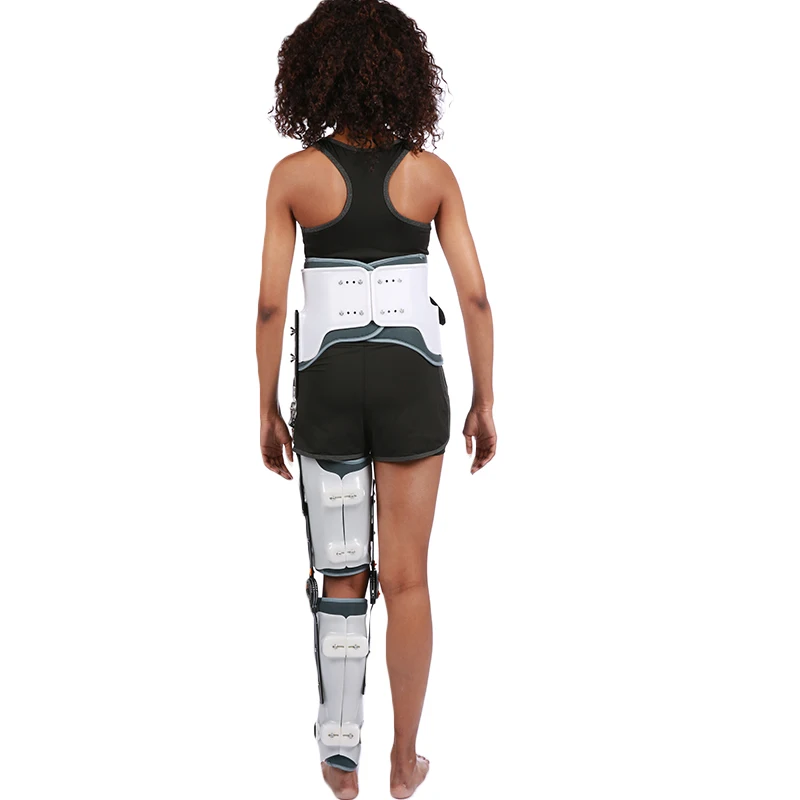 Knee Ankle Foot Orthosis FULI Brace Fixed Stiff Thigh Spport And Leg Fixer Orthotics | Красота и здоровье