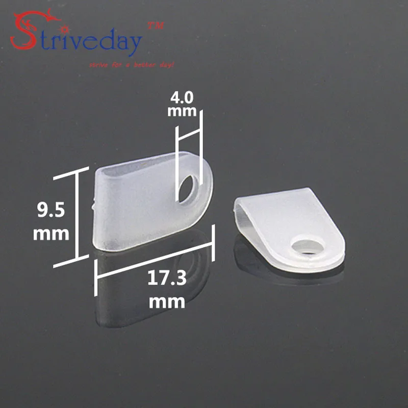 100 шт./пакет черный белый 3 дюйма тип U зажим для кабеля|clip post|cable modem usb portcable ties and clips