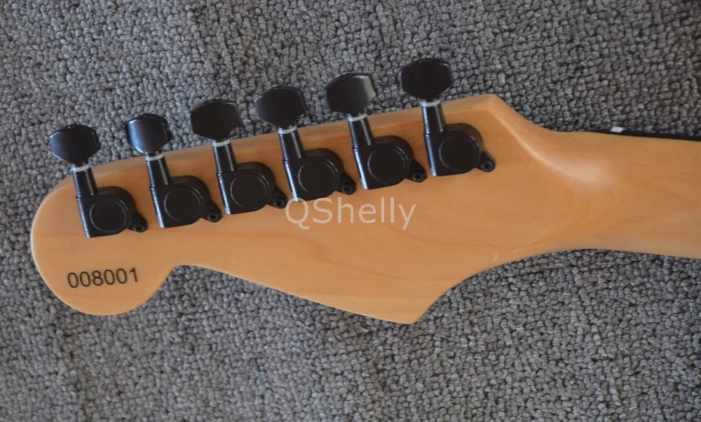 QShelly custom электрическая гитара высокое качество белый Charvel San Dimas alder body ebony|musical