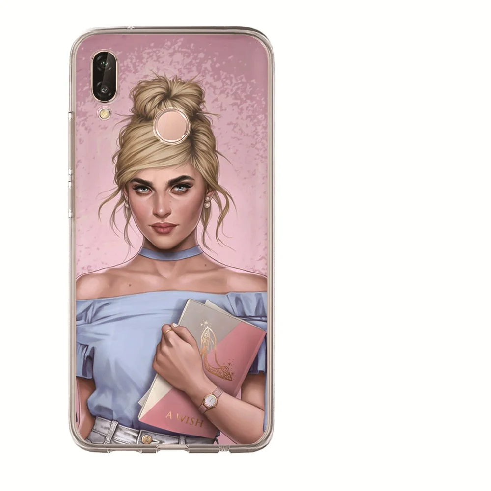 Чехол для телефона Huawei Nova 3i 2 Plus Y5 2018 Y6 II Pro Y7 P Smart P8 P9 Lite Etui Luxury Princess Белоснежка