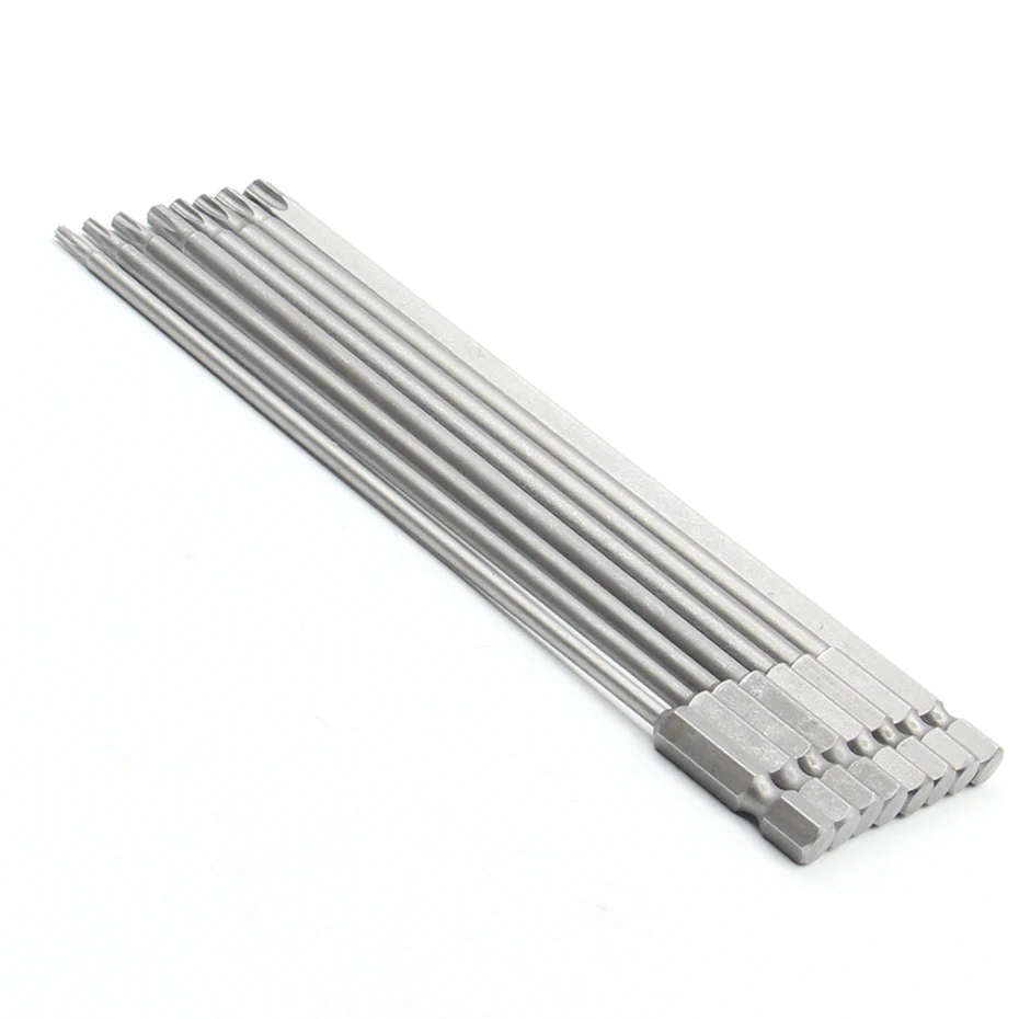 1Pc 150mm long T6-T40 Magnetic Torx Screwdriver Bits Set Electric head T8 T10 T15 T20 T25 T27 T30 T40 | Инструменты